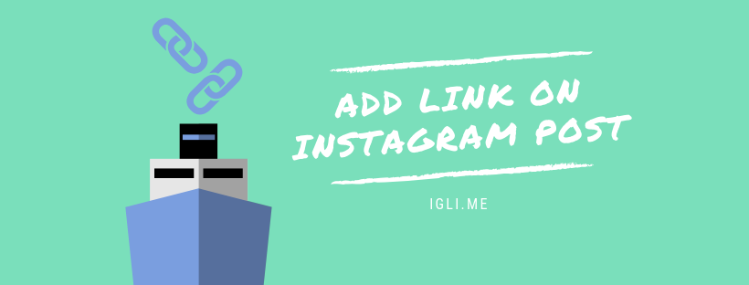 How to add link on Instagram post